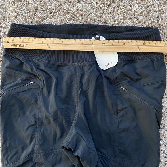 Prana Koen Pant Women's M Reg Inseam Black Standard Fit Mid Rise Soft Waistband - Picture 9 of 13